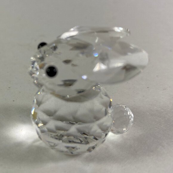 Swarovski Crystal small Figurine Rabbit / Bunny Black Eyes – 3cms tall - Picture 10 of 10